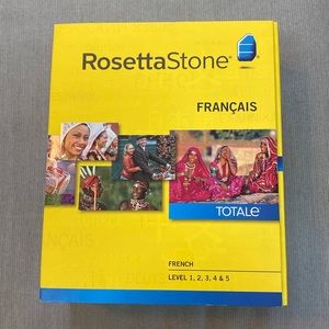 Rosetta Stone V4 TOTALe: French Level 1-5 Set for PC or Mac - new!